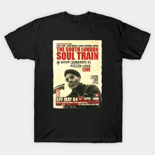 POSTER TOUR - SOUL TRAIN THE SOUTH LONDON 60 T-Shirt